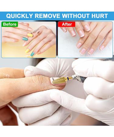 CGBE Nail Miller Attachments - 5 Gold Bits for Gel & Acrylic Nail Removal | 3/32 Inch Wolfram Carbide Milling Cutters - Buy Online on GoSupps.com