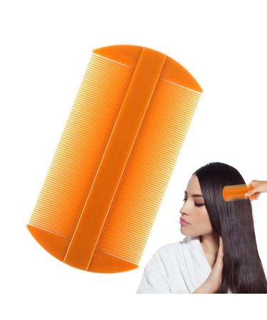 Peigne poux pour cheveux longs et pais - Peigne dents fines - Peigne double face pour enlever les pellicules les poux et les lentes - Pour femme