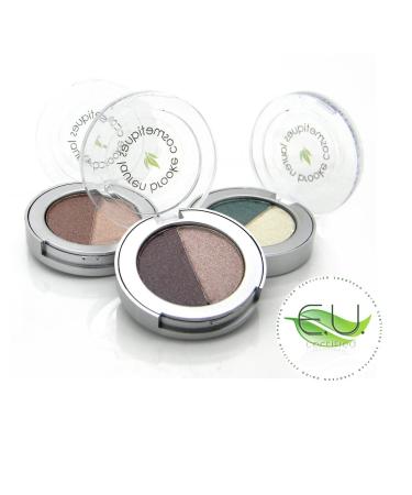 Lauren Brooke Cosmetiques Pressed Eyeshadow Duo - Natural Organic Makeup (Chestnut/Vanilla Creme) - Buy Online on GoSupps.com