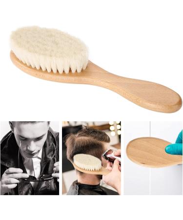 Soft Goat Hair Brush Retro Oil Head Brush with Wooden Handle Hairdressing Carving Cleaning Brush Beard Hair Cleaning Tool - Buy Online on GoSupps.com