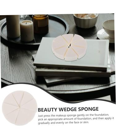 POPETPOP 8 Sets Triangular Sponge Puff Portable Mini Cosmetic Wedge Finger Puff Body Sponge Facial Pads Sponges Makeup Puff Wet and Dry Cotton Pad White Girl Emulsion - Buy Online on GoSupps.com