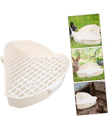HANABASS 2pcs Rabbit Triangle Potty Toilet Pets Small Animal Potty White Urine Pet Cage Abs 25.00X19.00X10.00CMx2pcs Whitex2pcs - Buy Online on GoSupps.com