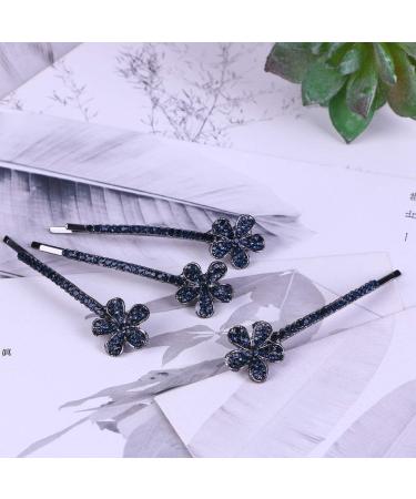 FRCOLOR 4 Pairs Crystal Bobby Pins Vintage Bobby Goody Barrettes for Women Diamond Headpiece Silver Barrettes Rhinestone Barrettes Silver Headpiece Tiara for Girls Bride Cut off Hair - Buy Online on GoSupps.com