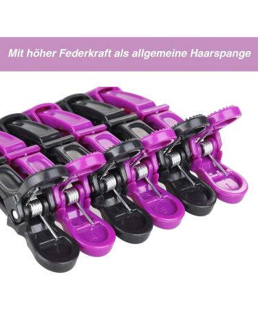 Xrten 12-Piece Hair Clips Set - Professional Hairdresser Sectioning Clips - Durable Plastic Combi-Clip Hair Accessories for Easy Styling - Buy Online on GoSupps.com