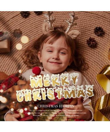 Evlry Christmas Hair Clip Set Reindeer Hair Barrettes Santa Hair Clips Christmas Tree Hair Accessories Gift Set Party Festival Hair Decor for Kids Adults(Set of 4) (Red) - Buy Online on GoSupps.com