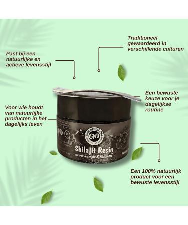  Good Nature Vibe Shilajit Resin 40 grams - 100% Natural & Pure Himalayan Shilajit - Buy Online on GoSupps.com