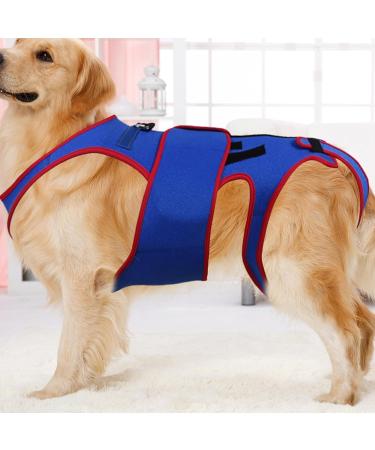 Dog Back Brace Pet Back Bracer for IVDD D-Ring and Reflective Strips Back Protector Support Helps Hurt Relief Dogs Back - Buy Online on GoSupps.com