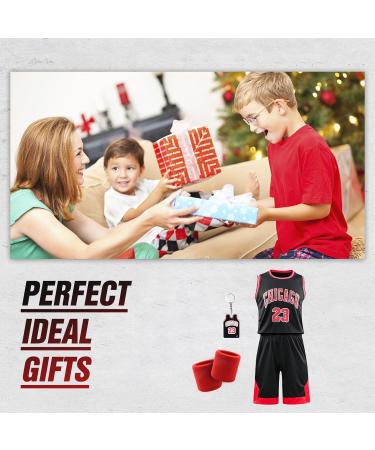 Pardofelis Boys Basketball Jersey Set - Quick-Dry Sleeveless Shirt & Shorts with Wrist Wraps | High-Quality Training & Game Apparel - Size 28 Black - Buy Online on GoSupps.com