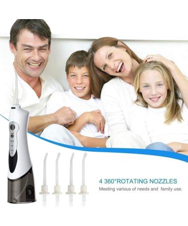 Portable Cordless Water Flosser - 3 Modes 4 Jet Tips IPX7 Waterproof - Ideal for Travel Braces & Bridges Care - Buy Online on GoSupps.com
