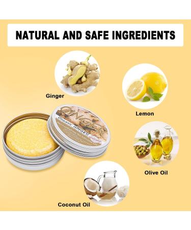Ginger Hair Shampoo Bar - Organic Moisturizing Shampoo Soap for All Hair Types (2pcs - Buy Online on GoSupps.com