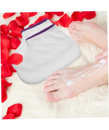 Housoutil 1pair Waxed Feet Fake Hair Edges Paraffin Wax Feet Booties Paraffin Wax Foot Cover Wax Warming Foot Cover Paraffin Wax Foot Warming Cover Gloves White Piguet Dedicated Polyester - Buy Online on GoSupps.com