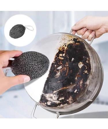 Lanyard Wire Balls Melon Shape Steel Wire Ball Stainless Steel Scourer with Lanyard Metal Scouring Pads Reusable Washing up Sponge for Cleaning Dishes Pots Pans Grills (6 Pcs) - Buy Online on GoSupps.com