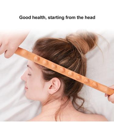 Wooden Massage Tab with 8 Pearls - Universal Full Body Trigger Point Massage for Relaxation & Tiredness Relief - Buy Online on GoSupps.com