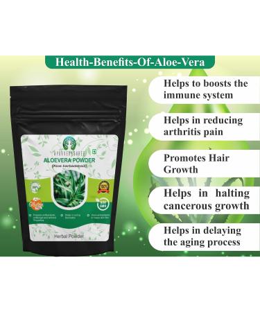Aloe Vera Leaf Powder 50g - 100% Pure & Vegan Aloe Barbadensis - Natural Skin Moisturizer - Non-GMO & Naturally Cultivated - Buy Online on GoSupps.com