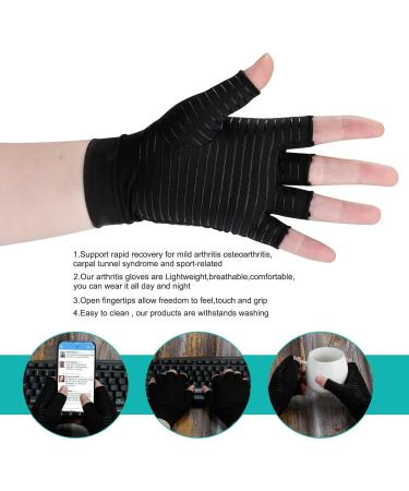 Buy Copper Arthritis Gloves - Compression Relief for Arthritis & Carpal Tunnel (Large) | International Shipping - Buy Online on GoSupps.com