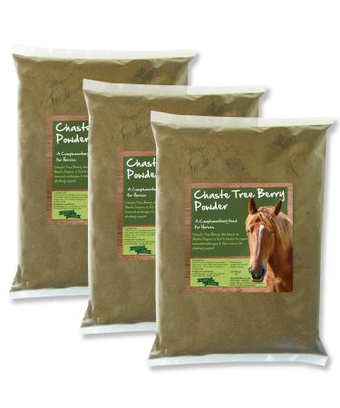 Horse Herbs Chaste Tree Berry Powder - Agnus Castus Supplement Equine Pony (3kg Bag) - Buy Online on GoSupps.com