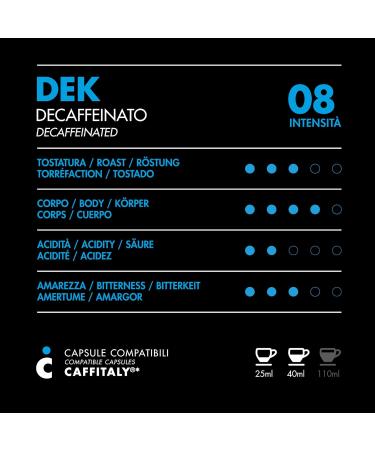 Il Caff Italiano Caffitaly Compatible Decaffeinated Coffee Capsules 100pcs Strong and Decent Taste Caffitaly Compatible Capsules Made In Italy Frhome - Buy Online on GoSupps.com
