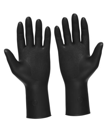 Didiseaon 3 Pairs Hair Shampoo Gloves Hair Salon Gloves Barber Gloves Hair Dye Glove