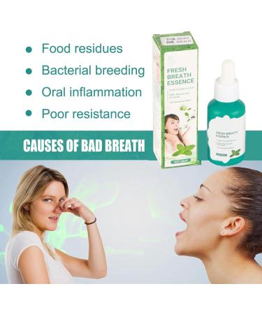 Oral Breath Serum - 2 Pack Bad Breath Eliminator | 30ml Mint Herbal Extract Drops for Fresh Breath - Buy Online on GoSupps.com