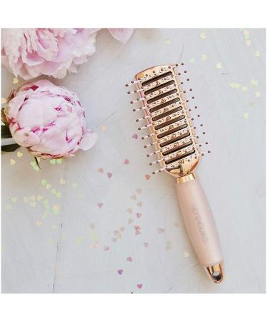 Rose Gold Vent Hair Brush for Women - Detangling & Blow Drying Hairbrush with Gel Handle - Buy Online on GoSupps.com