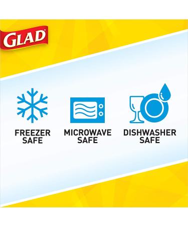 GladWare Soup & Salad Food Storage Containers - Medium Rectangle, 24 oz (Pack of 5) - Buy Online on GoSupps.com
