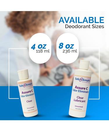 Safe n Simple Assure C - Lubricating Ostomy Pouch Deodorant | Colostomy Bag Odor Eliminator 8 Fl Oz - Buy Online on GoSupps.com