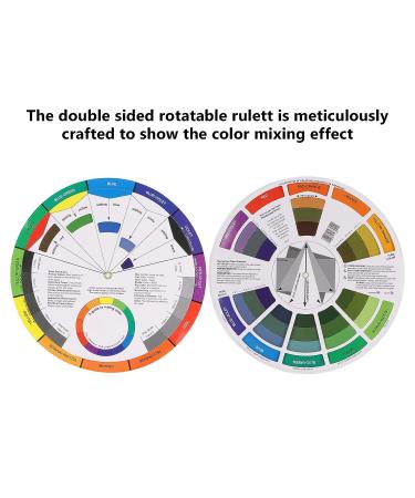 Color Wheel Guide for Art and Makeup Mixing - Creative Chromatic Circle for Paint and Blend Board - Small Pocket Size for Art Class and Learning Tool - Buy Online on GoSupps.com