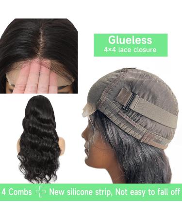 Wear and Go Body Wave Lace Front Wig - 22 Inch Human Hair Closure Wig for Women - Pre Plucked with Baby Hair - Glueless for Beginners - Buy Online on GoSupps.com