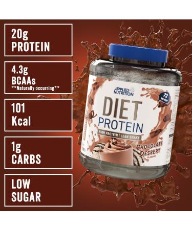 Applied Nutrition Diet Whey Whey Protein Low Carb and Sugar Protein Powder Supplement with CLA L-Carnitine Green Tea (1.8 kg Vanilla) - Buy Online on GoSupps.com