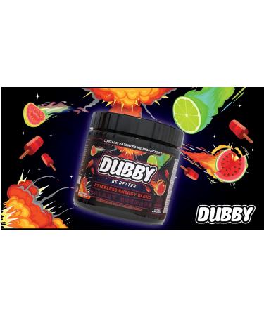 Dubby Gamer Energy Drink Powder - Sugar Free Jitter-Free Nootropics Watermelon Guava Lime Flavor - 30 Servings - International Shipping - Buy Online on GoSupps.com