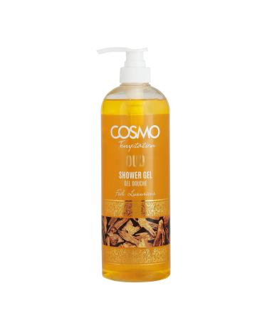 Cosmo Skin Care Temptation Oud Shower Gel 1000ml/33.81fl.oz, Gel Douche, Feel Luxurious, Skins Exfoliate, Nourishing Formula, Best Body Wash, Daily Use Shower Gel, Long Lasting