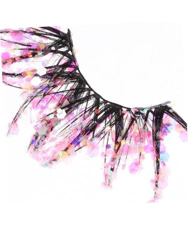 minkissy 2 Pairs Fake Eyelashes Makeup False Eyelashes Glow Eye Lashes Halloween Eye Lashes Christmas Eyelashes Glitter Soft Light Fake Lash Glitter Lashes Fluffy Fiber Miss Extend - Buy Online on GoSupps.com