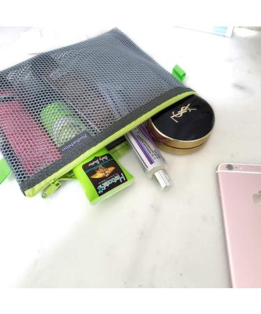 Mesh Zipper Pouch  6 PCS 3 Sizes  A4 A5 A6 Zipper Bags Clear Zipper Pouch Small Organizer Bag Zipper Folder Bag Cosmetic Bags Travel Storage Bag Color Blue Blue-6PCS - Buy Online on GoSupps.com