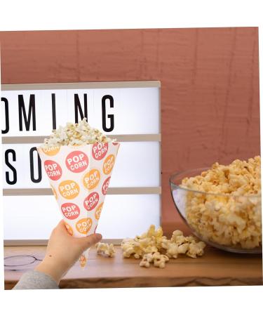 DOITOOL 200 Pcs Popcorn Bag Treat Bags Clear Goody Bag French Fries Holder Marshmallows Mini Popcorn Boxes Party Gift Bags Pink Gift Bag Candy Popcorn Cones Bags Paper Snack Child Glass - Buy Online on GoSupps.com