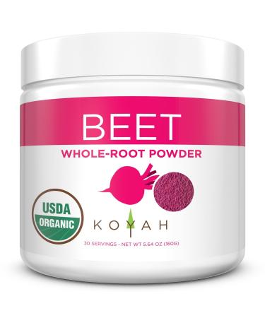 KOYAH - Organic USA Grown Beet Powder (1 Scoop  1/2 Beet): 30 Servings, Freeze-dried, Whole-Root Powder