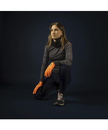 GripGrab Running Expert Full Finger Winter Touchscreen Gloves | Hi-Vis Orange Jogging & Running Gear - International Shipping - Buy Online on GoSupps.com