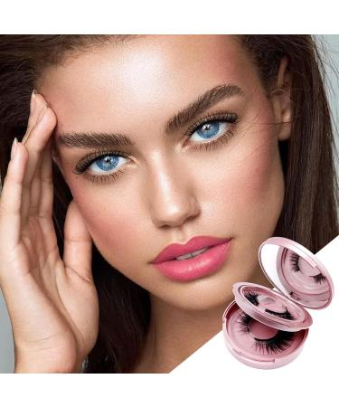 Asheyya 2 Pair Magnetic Eyelashes with Applicator Reusable Magnetic Lashes No Glue Liner Waterproof Eyelashes for Makeup - Buy Online on GoSupps.com