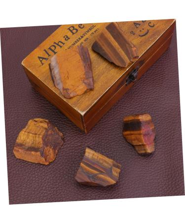 SOESFOUFU Natural Gemstone 5pcs African Decor Irregular Stone African s Eye Rough Stone Tiger's Eye Stone Materials Rock Mineral As Shown Size 2 - Buy Online on GoSupps.com