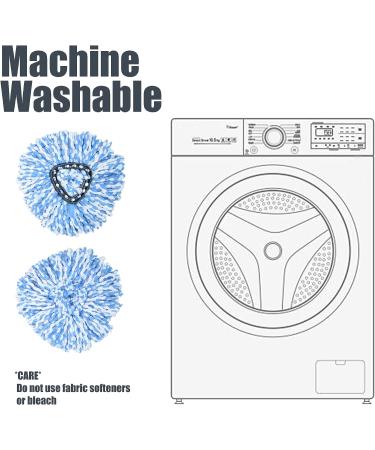 homsis 6 Pack Mop Replace Head Compatible with O Cedar 2-Tank RinseClean Spin Mop - Mop Refills Made of Microfiber  Deep Cleaning  Machine Washable and Easy to Replace - Buy Online on GoSupps.com