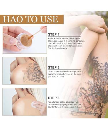 Tattoo Concealer Body Makeup Concealer Body Makeup Concealer Body Makeup Waterproof No Transfer Body Makeup Lotion Body Makeup To Cover Tattoo (1 Piece M) - Buy Online on GoSupps.com
