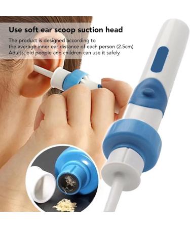 Ear Vacuum Wax Remover Light Weight Electric Earwax Removal Tool Glowing Ear Wax Sucker for Adults Children Safe ABS Material Compact Design for Home Travel Use - Buy Online on GoSupps.com