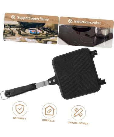 Zerodeko Sandwich Non Stick Pan Bread Sandwich Waffle Maker Sandwich Maker Outdoor BBQ Folding Grill Outdoor Cooking Stove Nonstick Cookware Hot Aluminum Breakfast Cheese Machine - Buy Online on GoSupps.com
