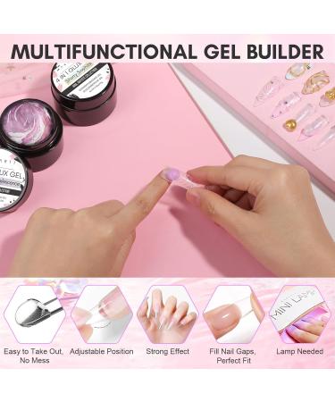 Makartt 15ml Builder Gel for Gel Nails - Non-Stick 3D Sculpting UV Glitter Nail Glue - Moondust Pearlescent for DIY Manicure - Buy Online on GoSupps.com