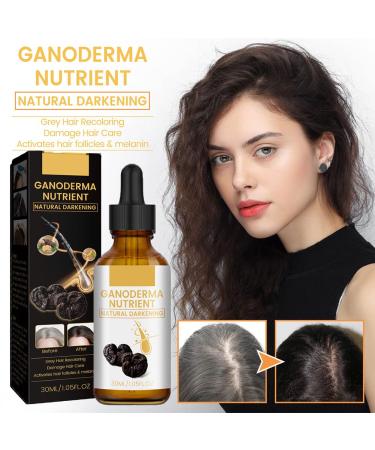 Darka Anti-Greying Hair Serum 5PCS - Ganoderma Nutrient for Natural Darkening and Healthier Hair - Buy Online on GoSupps.com