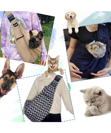 Shop Natuya Hands-Free Dog Carrier Bag - Black Waves for Pets 5-15 lbs | Ideal Cat & Dog Travel Bag with Pockets - Buy Online on GoSupps.com