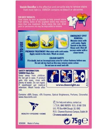 Laundry Soap Bar Bundle with Vanish Soap Bar Stain Remover for Clothes 3 x 75g and Glameno Soap Dish with Lid - Buy Online on GoSupps.com