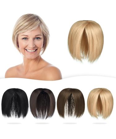 Yamel Hair Toppers for Women 3 Clips in Hair Pieces Topper Straight Honey Blonde Synthetic Wiglets Hairpieces for Thinning Hair