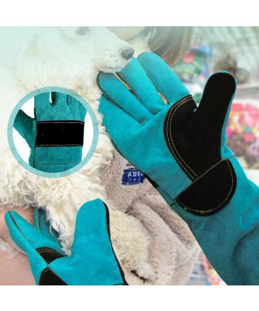 60 cm Cat Gloves Grooming | Cat Glove Bite Resistant Gloves for Handling Animals | Gloves for Handling Animals | Scratch-Resistant Protective Gloves for Training 60cm-green - Buy Online on GoSupps.com