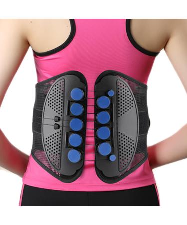 Back support belts vertebral seam decompression back support with a fit for the back bones and imulated pelvic design lever principal and curvature traction therapy for scoliosis