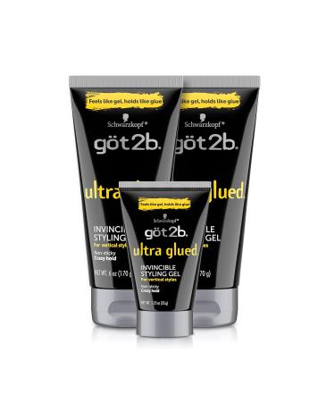 Got2B Glued Blasting Freeze Hairspray Aero 12 Ounce (Pack of 6) & Ultra Glued Invincible Styling Gel 2-6 oz Tubes + 1 Travel 1.25 oz Tube Blasting Freeze Spray 12 Fl Oz (Pack of 6) Hairspray + Styling Gel 2 - 6 oz - Buy Online on GoSupps.com